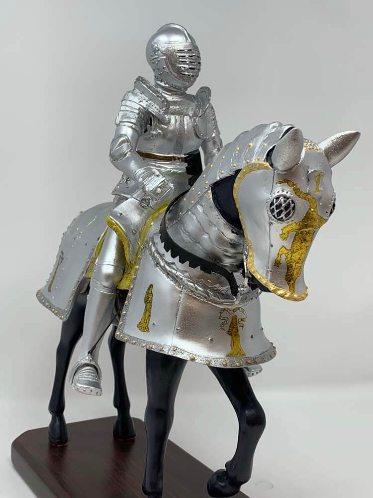 knight on horseback statue