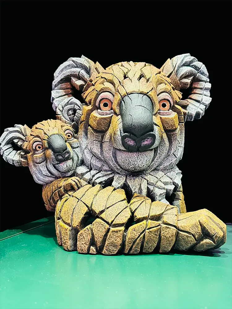 Koala & Joey (Brown) Figure by Edge Sculpture