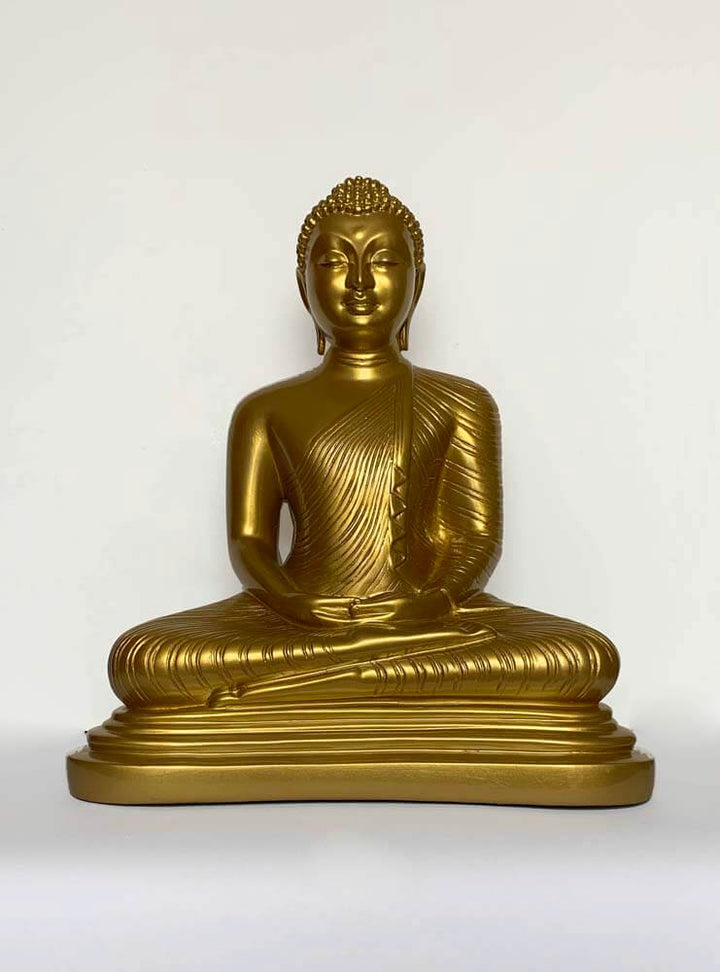 Golden Buddha Statue, Large Buddha Gold, 45cm
