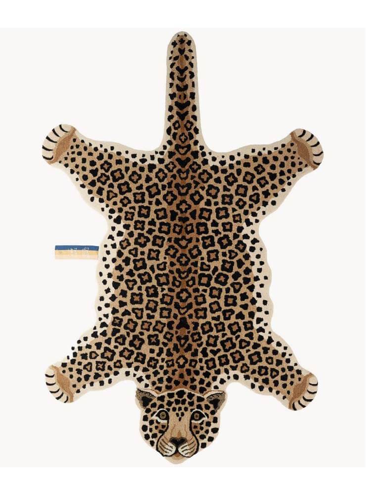 Leopard skin rug wool rug by The Dutch Hospital