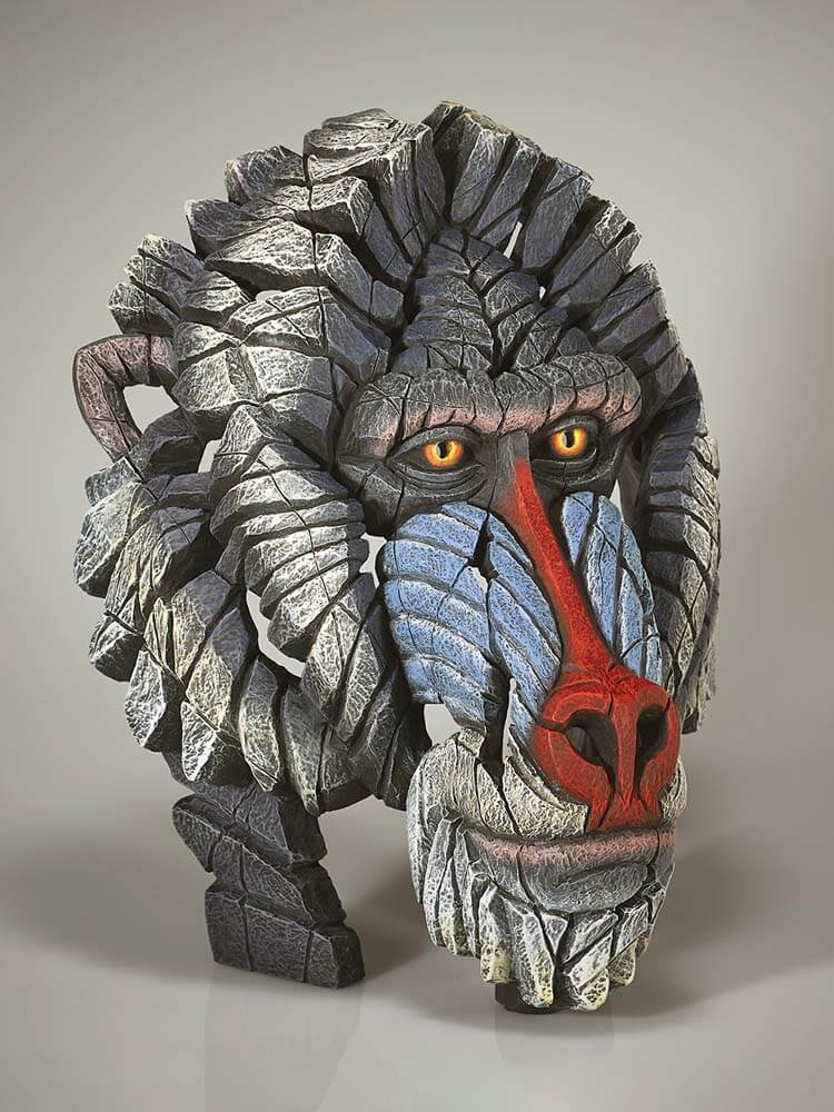 Mandrill bust by Edge Sculpture