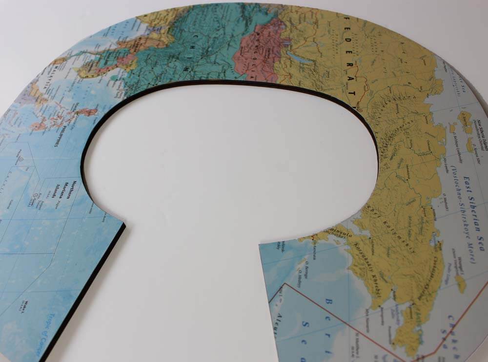 Personalised Map Location Wooden Letter, Large Custom Map Wall Sign