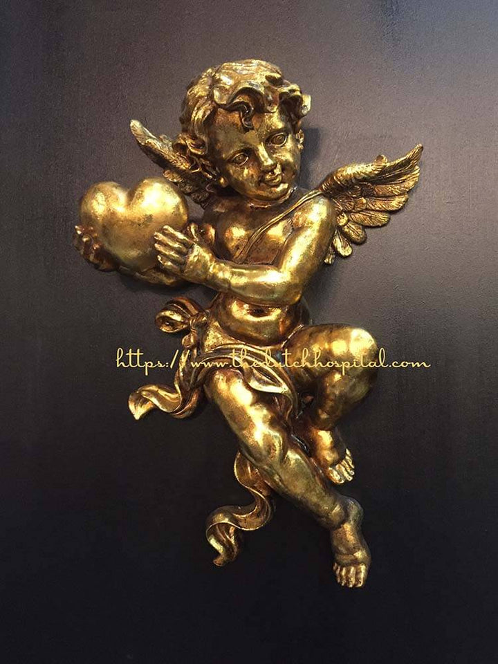 Gold plated cupids, cherubs and angel figures, Valentine Gifts