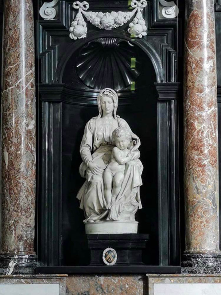 Madonna of Burges, Michelangelo's Madonna and Child Sculpture Replica Italy