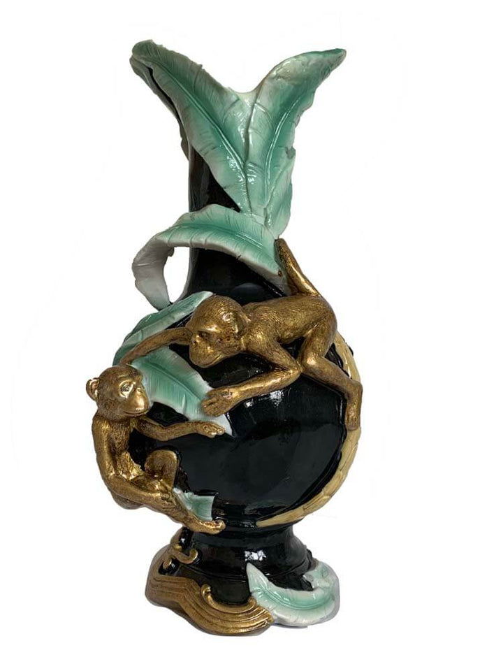 Golden Monkey at Play Decorative Vase 