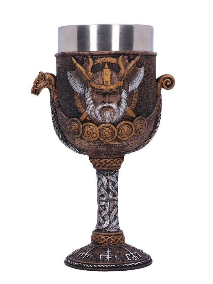 Valhalla Goblet Viking Dragon Boat Wine Glass