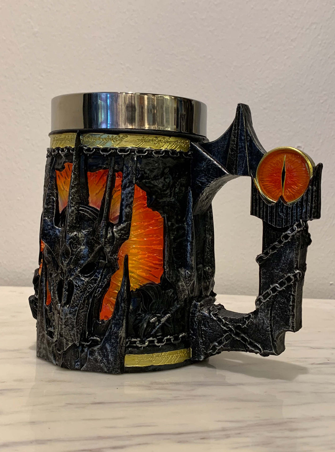 Goblet and Tankard, Lord of the Rings merchandises, Lord of the Rings, Lord of the Rings Sauron Tankard, Sauron Collectable, Officially licence Lord of the Rings Sauron Tankard