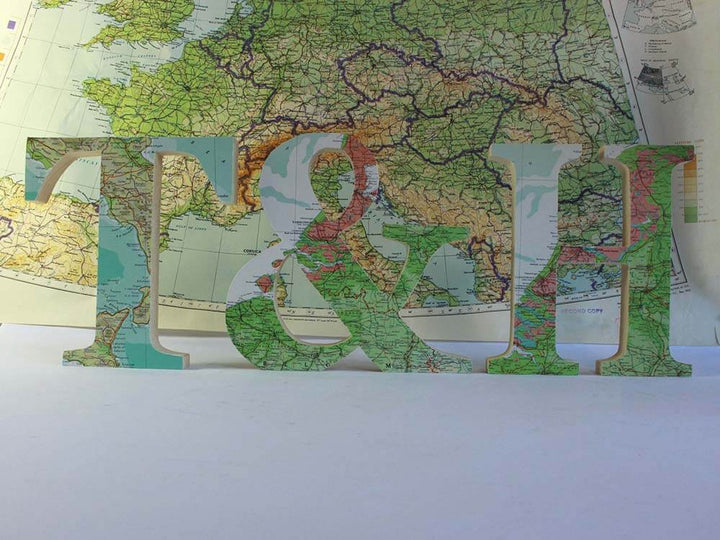 personalised maps gift to bride, groom and anniversary