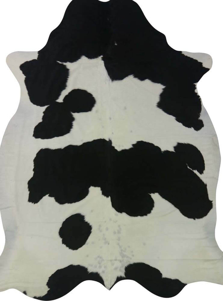 Black and white cowhide rug  