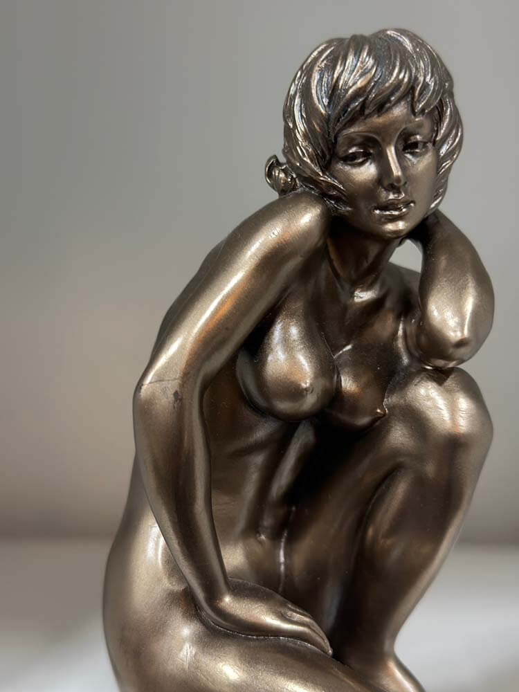 cold cast bronze nude statues 