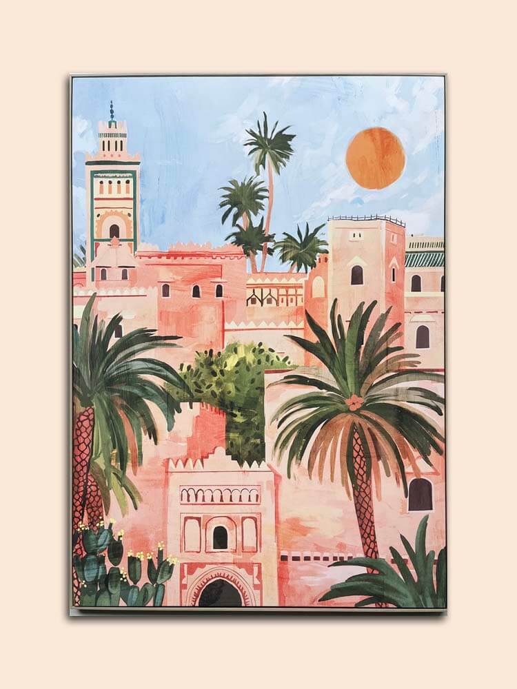 Medina wall art, City of Medina picture, Medina cityscape décor