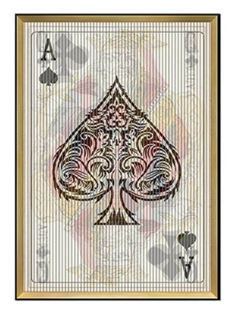 Playing Card Wall Art, King, Queen, Ace in One Picture