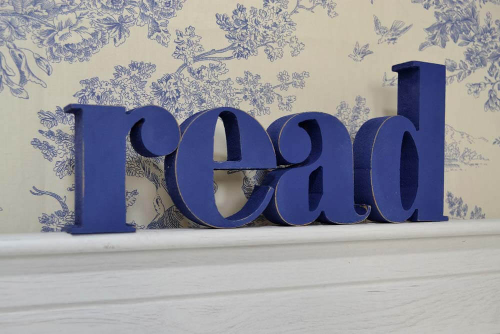 READ, 3D Wooden Letters:  Hand Distressed Wooden Letters