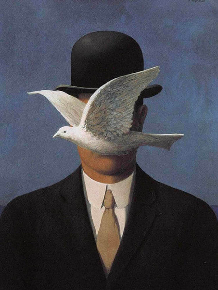 The Man with the Bowler Hat Oil on canvas original. The Dutch Hospital