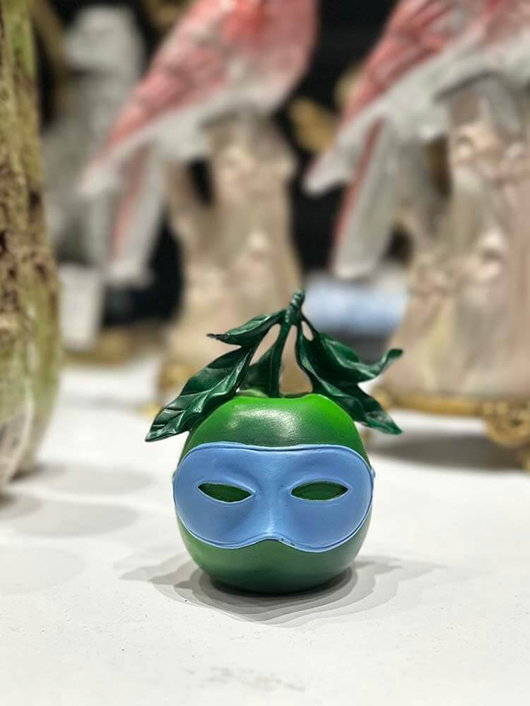 The Son of Man, Green apple ornament,  1964 Oil on canvas by René Magritte  