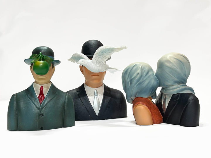 The Lovers, René Magritte Sculpture, 24cm