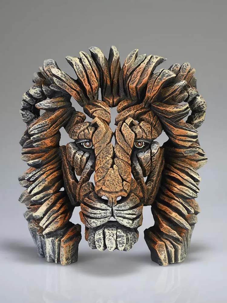 Lion Bust Miniature - Savannah by Edge Sculpture 