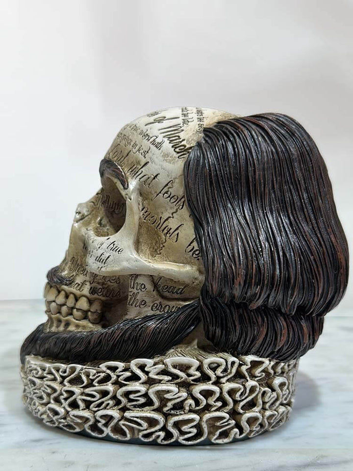 William Shakespeare Skull Ornament 