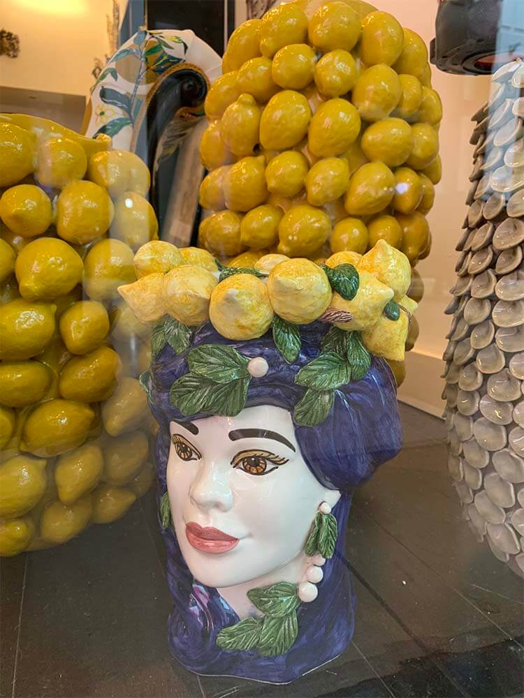 Italian Moro Head vase home décor