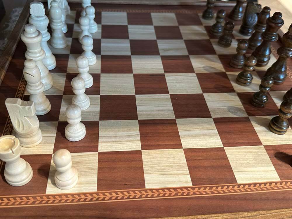 Handcrafted wooden chess set, Master Staunton Chess Set Brown