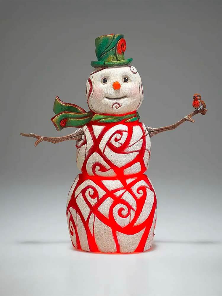 EDL02R - Snowman Illumination in Red - Limited Edition 150, International delivery by The Dutch Hospital UK