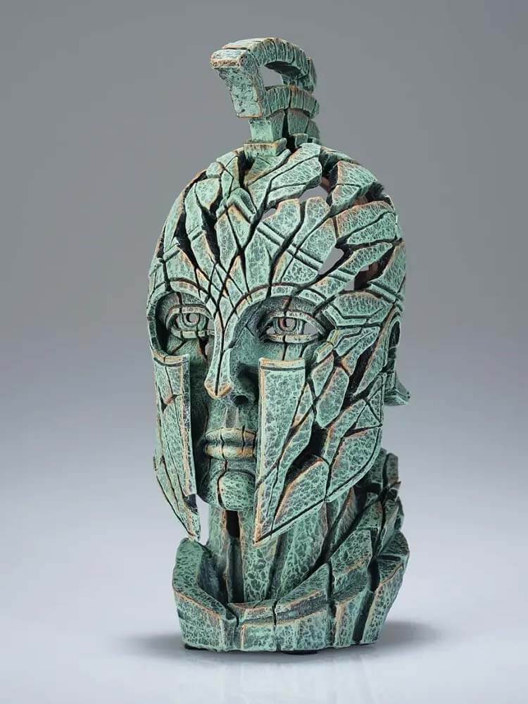 Spartan Bust Miniature (Verdi-Gris) Miniature Edge Sculpture