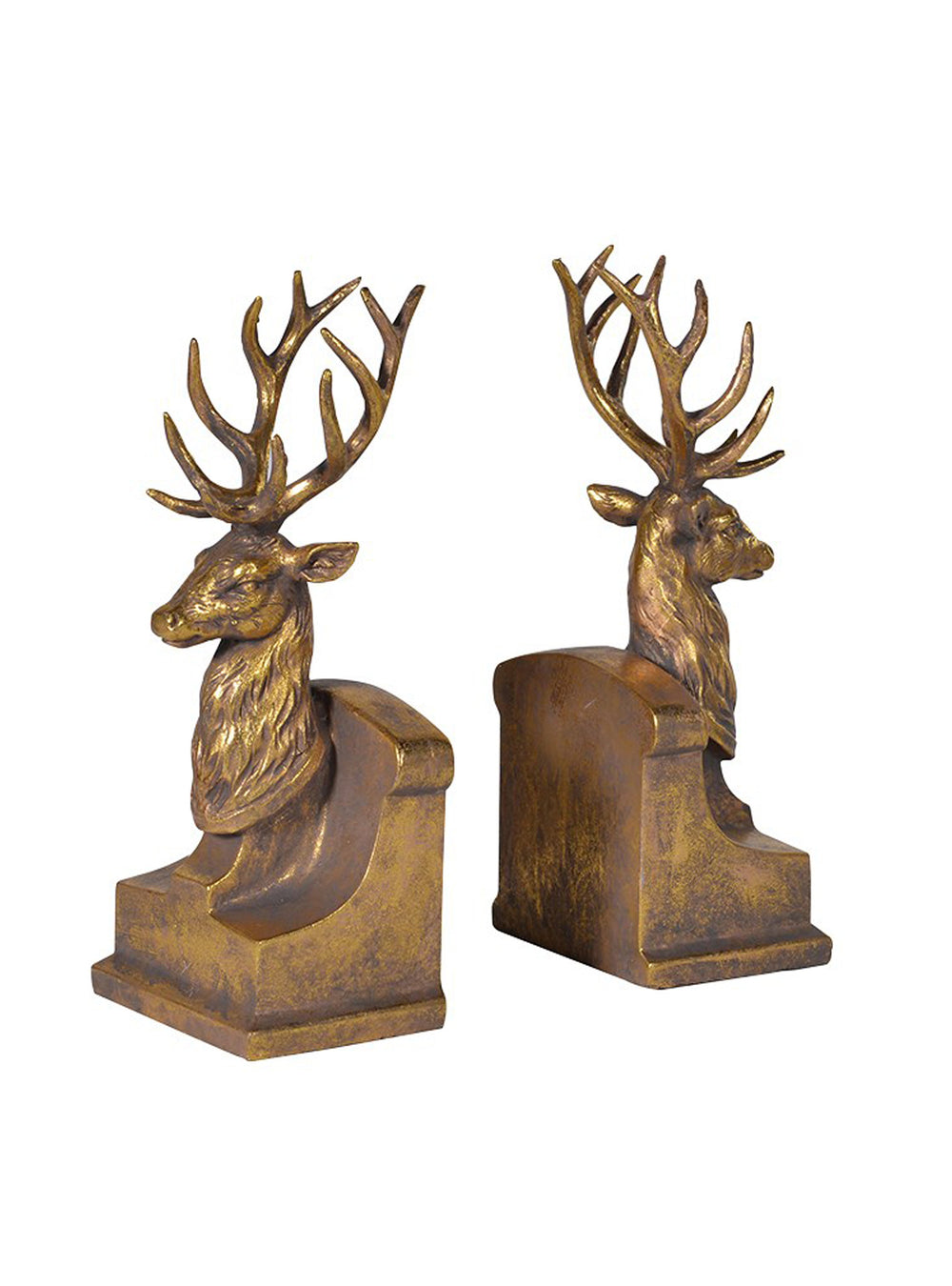 vintage stag bookends 