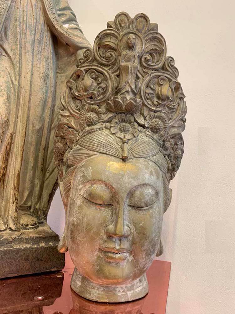 Meditation Ornament, Buddhist Gift, Sacred Goddess Sculpture