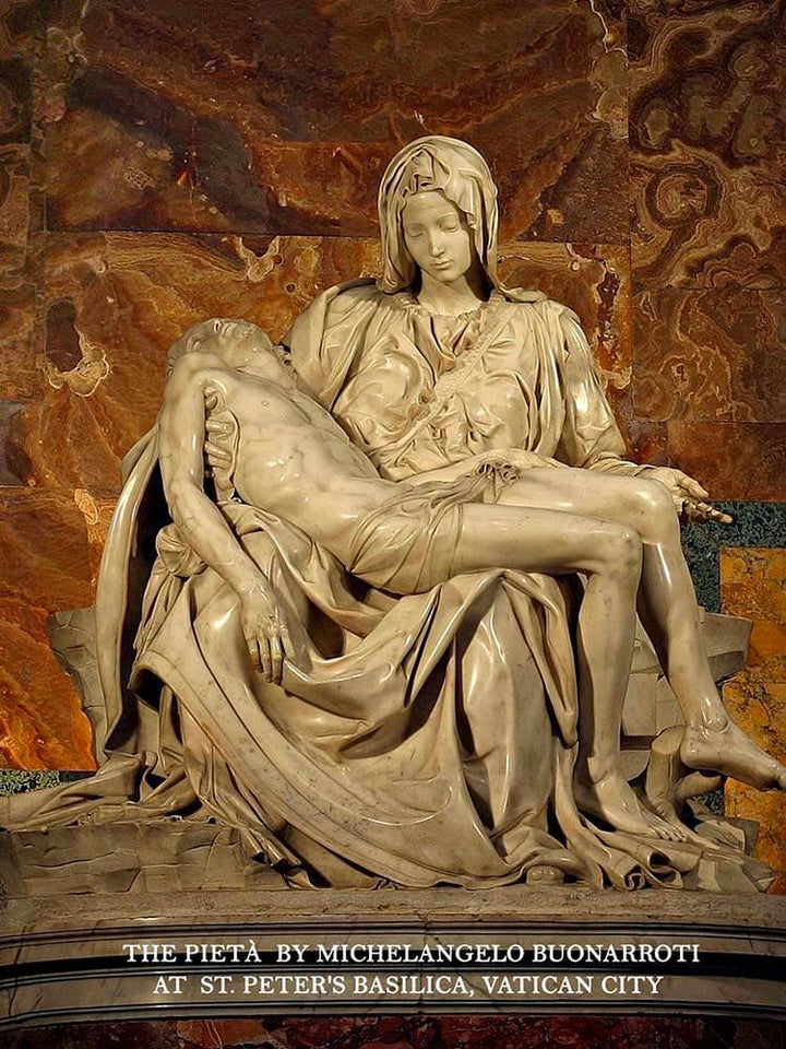The Pietà by Michelangelo Sculpture, 28cm