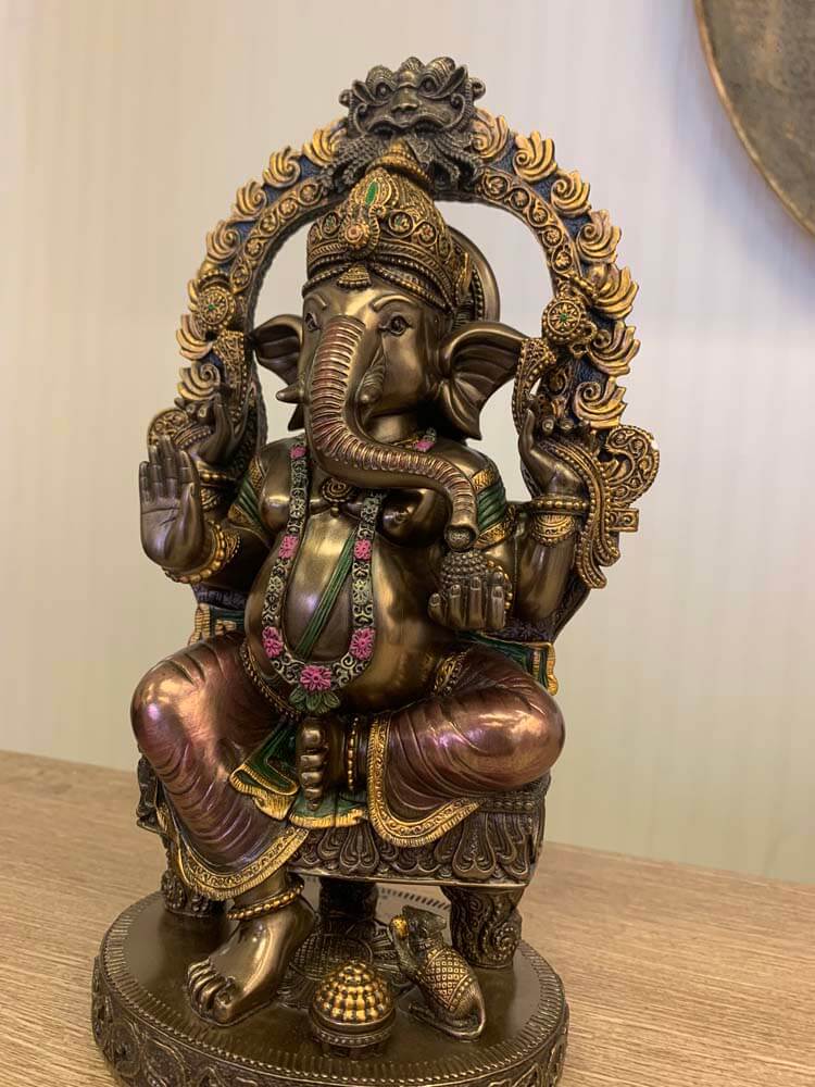bronze god and goddess statues Hindu 