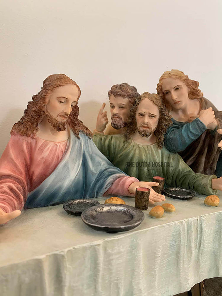 Catholic Christian statues for worship, The Last Supper Statue, Inspired by Leonardo da Vinci