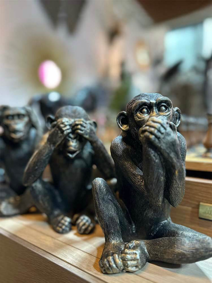 3 Wise Monkeys Trio of decorative charming monkeys