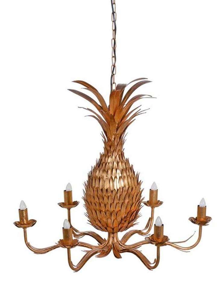 golden pineapple chandelier