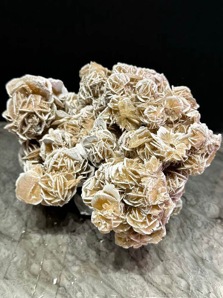 Coral like natural desert roses, mineral & crystal specimens: desert rose, clear quartz, calcite, and honey calcite—perfect for collectors, healing, and décor.