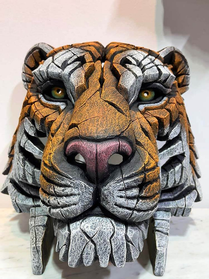 Edge Sculpture Tiger Bust