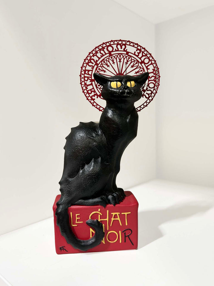 black cat Poster, Le Chat Noir, French artist, French pub black cat