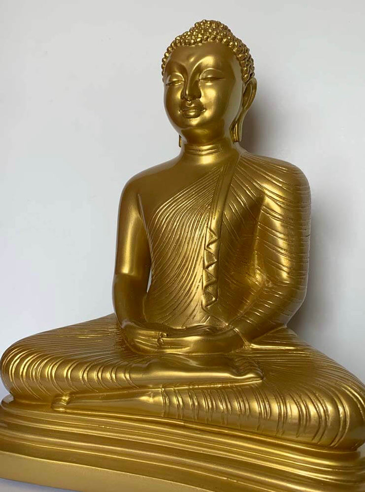 Golden Buddha Statue, Large Buddha Gold, 45cm