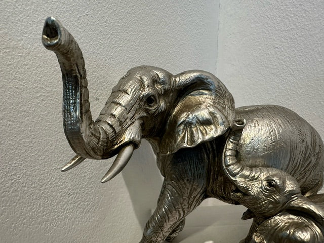 Bronze /Silver  Elephant Figure, Small Elephant,