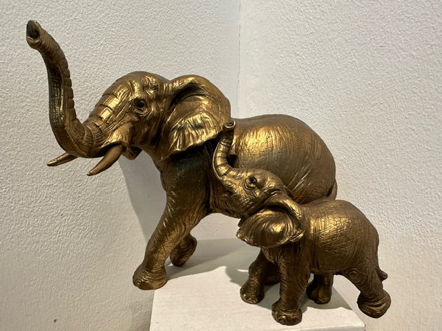 Bronze /Silver  Elephant Figure, Small Elephant,