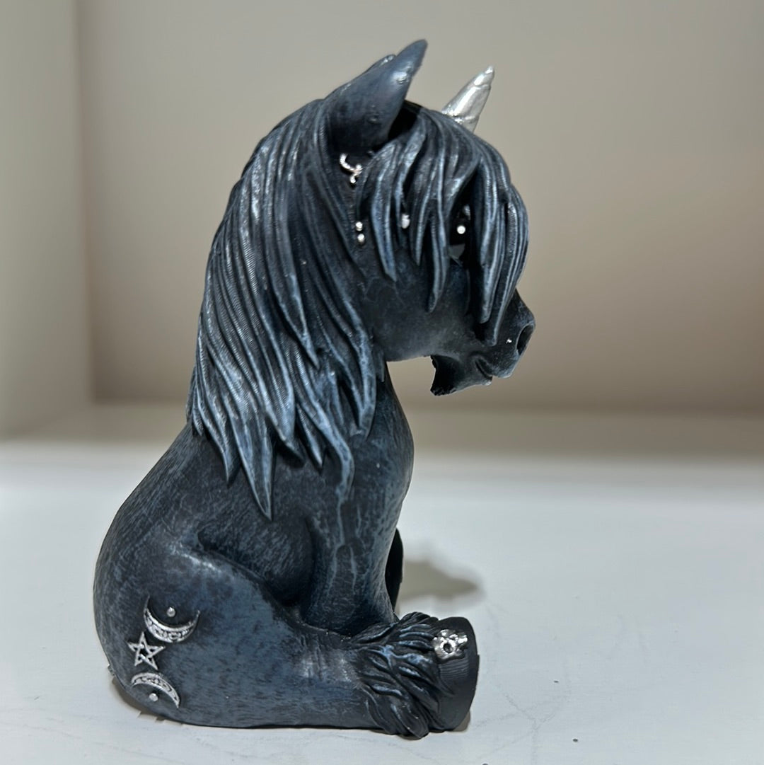 Culticorn Gothic  Unicorn Figurine