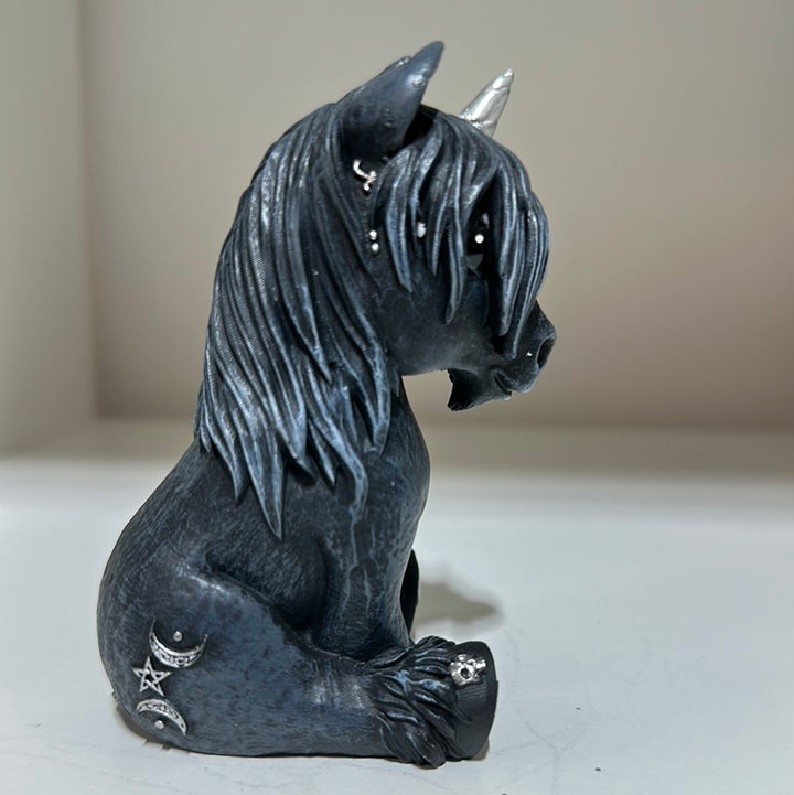 Culticorn Gothic  Unicorn Figurine