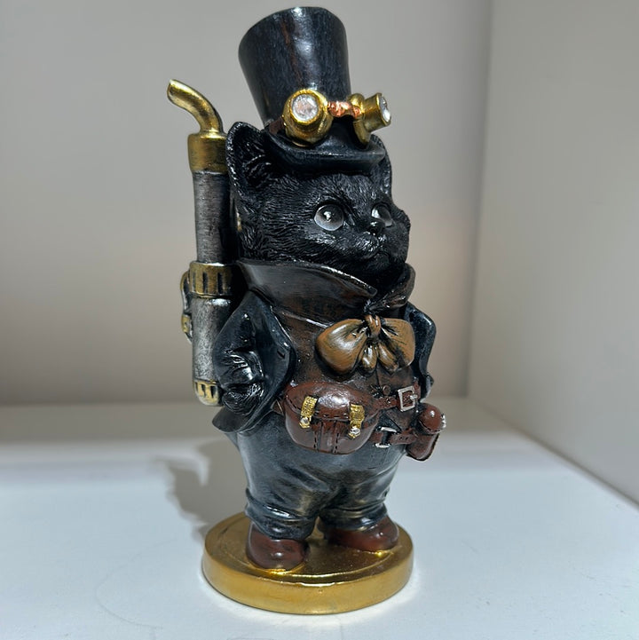 Steampunk Cat Figurine