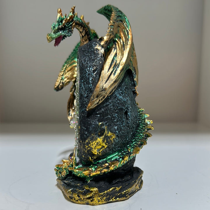 Light-up dragon crystal figurines