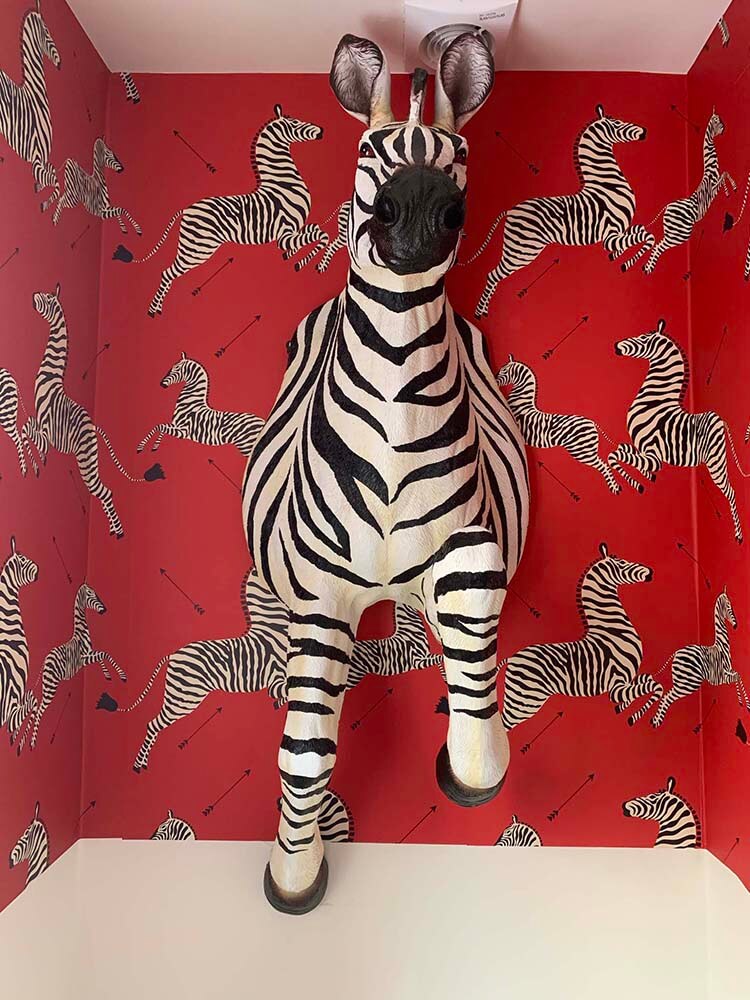 Zebra large wall mount, Life size Zebra wall hanging figure