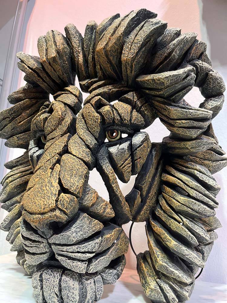 Lion Bust - Savannah - EDGE Sculpture EDB09