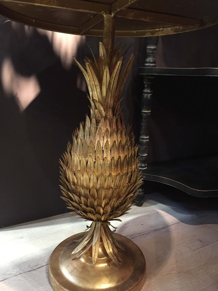 Gold Pineapple Side Table