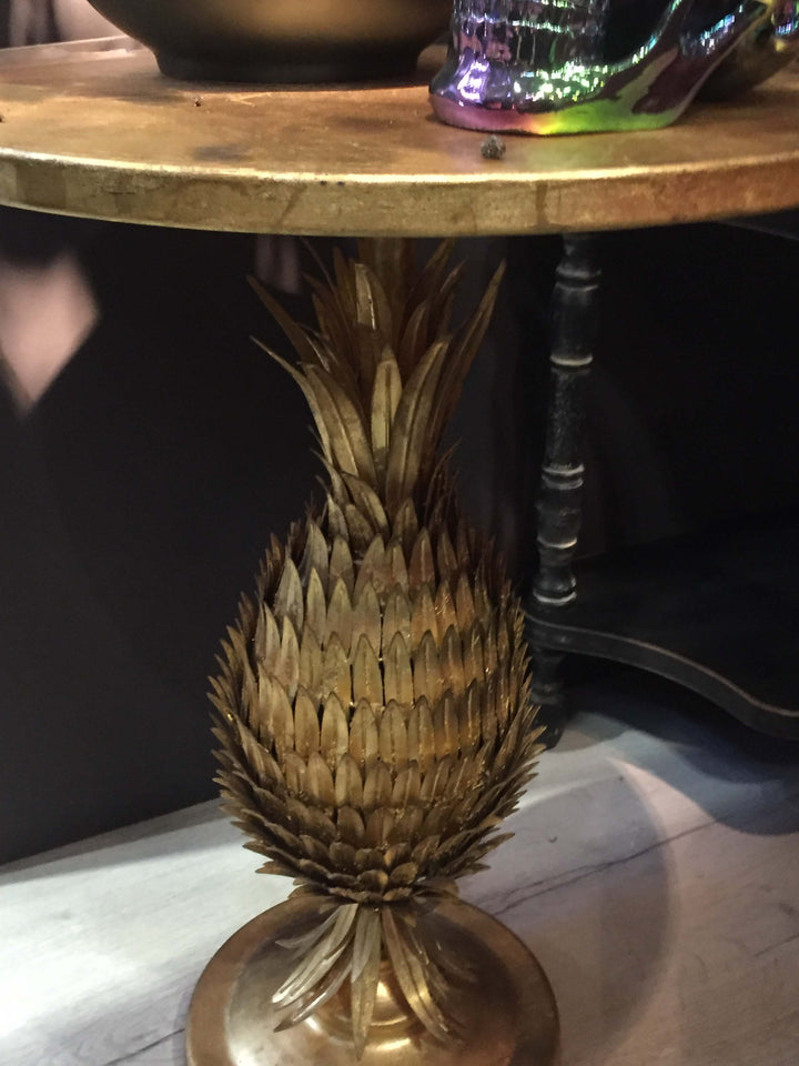 Gold Pineapple Side Table