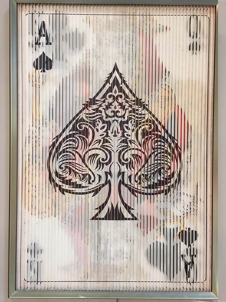 playing card 3D wall picture King, Queen, Ace