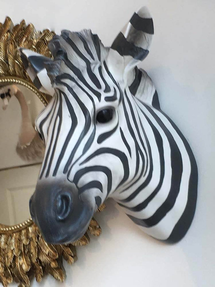 Zebra wall head, Zebra head wall mount