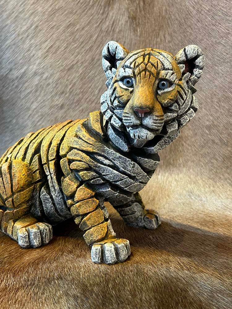 Baby Tiger Gold Statue 